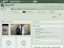 Tablet Screenshot of cloud123strife.deviantart.com
