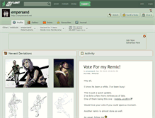 Tablet Screenshot of empersand.deviantart.com