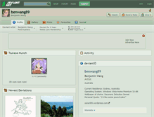 Tablet Screenshot of benwang89.deviantart.com