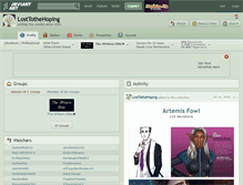 Tablet Screenshot of losttothehoping.deviantart.com