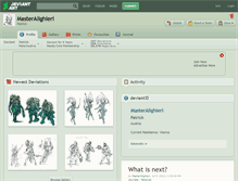 Tablet Screenshot of masteralighieri.deviantart.com