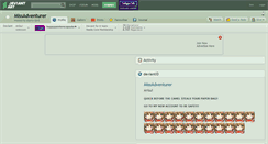 Desktop Screenshot of missadventurer.deviantart.com