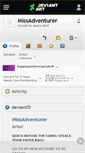 Mobile Screenshot of missadventurer.deviantart.com