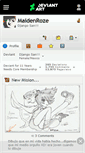 Mobile Screenshot of maidenroze.deviantart.com