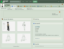 Tablet Screenshot of lc7260.deviantart.com