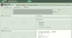 Desktop Screenshot of betty-juice.deviantart.com