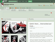 Tablet Screenshot of malicious-com-au.deviantart.com
