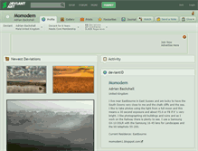 Tablet Screenshot of momodem.deviantart.com