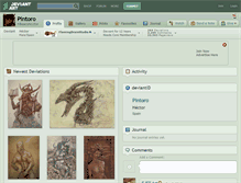 Tablet Screenshot of pintoro.deviantart.com