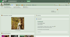 Desktop Screenshot of emonymph.deviantart.com
