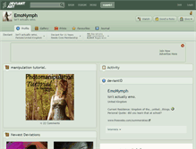 Tablet Screenshot of emonymph.deviantart.com