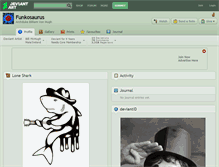 Tablet Screenshot of funkosaurus.deviantart.com