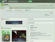 Tablet Screenshot of cacrew.deviantart.com