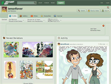 Tablet Screenshot of lemonflower.deviantart.com