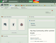 Tablet Screenshot of hip-hop.deviantart.com