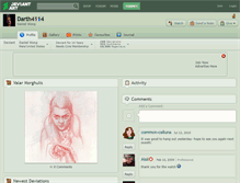 Tablet Screenshot of darth4114.deviantart.com