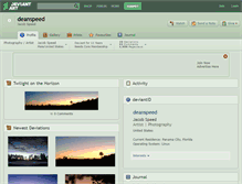 Tablet Screenshot of deanspeed.deviantart.com