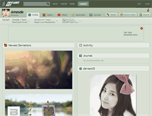Tablet Screenshot of amesde.deviantart.com