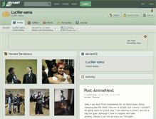 Tablet Screenshot of lucifer-sama.deviantart.com