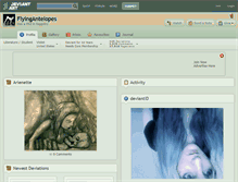 Tablet Screenshot of flyingantelopes.deviantart.com