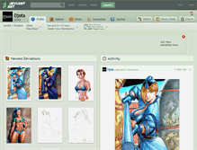 Tablet Screenshot of djota.deviantart.com