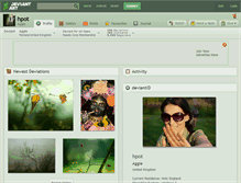 Tablet Screenshot of hpot.deviantart.com