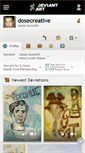 Mobile Screenshot of dosecreative.deviantart.com