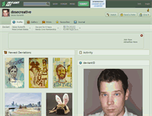 Tablet Screenshot of dosecreative.deviantart.com
