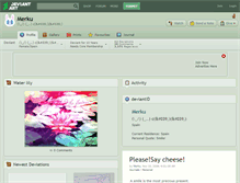 Tablet Screenshot of merku.deviantart.com