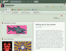 Tablet Screenshot of caramelxcore.deviantart.com