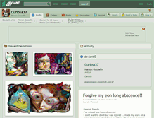 Tablet Screenshot of curiosa37.deviantart.com