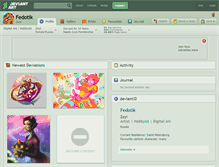 Tablet Screenshot of fedotik.deviantart.com