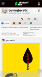 Mobile Screenshot of burningheretic.deviantart.com