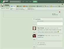 Tablet Screenshot of litylon.deviantart.com