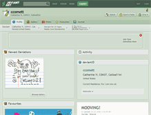 Tablet Screenshot of ccomett.deviantart.com