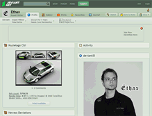 Tablet Screenshot of ethax.deviantart.com