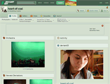 Tablet Screenshot of heart-of-coal.deviantart.com