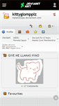 Mobile Screenshot of kittyglompplz.deviantart.com