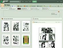 Tablet Screenshot of bri-nara.deviantart.com