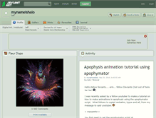 Tablet Screenshot of mynameishalo.deviantart.com