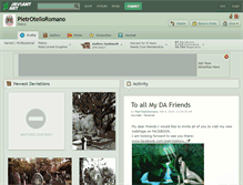 Tablet Screenshot of pietrotelloromano.deviantart.com