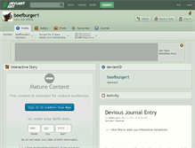 Tablet Screenshot of beefburger1.deviantart.com