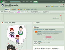 Tablet Screenshot of dafne18lovenaruto.deviantart.com
