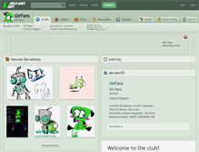 Tablet Screenshot of girfans.deviantart.com