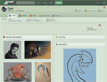 Tablet Screenshot of clym.deviantart.com