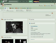 Tablet Screenshot of lovexdestroy.deviantart.com