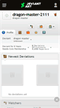 Mobile Screenshot of dragon-master-2111.deviantart.com