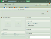 Tablet Screenshot of dragon-master-2111.deviantart.com