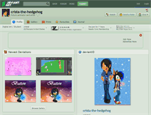 Tablet Screenshot of crista-the-hedgehog.deviantart.com