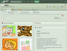 Tablet Screenshot of kfuzz.deviantart.com